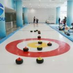 Curling Practice Floor Synthetic Ice Rink Panel Hockey Games Use