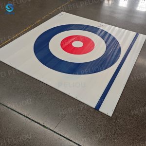 Synthetic Artificial Ice Curling Sheet Durable Easy to Install